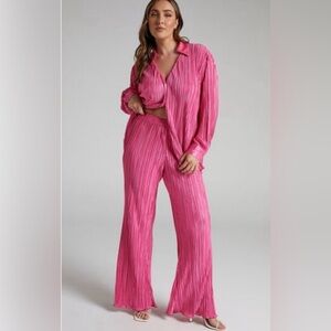 Showpo Pink Wide Leg Pants